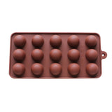 15 silicone round chocolate mold