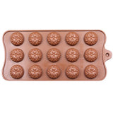 15 silicone round chocolate mold