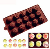 15 silicone round chocolate mold