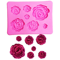 3D Silicone Mold Rose Shape for Chocolate