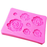 3D Silicone Mold Rose Shape for Chocolate