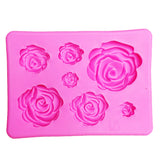 3D Silicone Mold Rose Shape for Chocolate