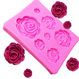 3D Silicone Mold Rose Shape for Chocolate