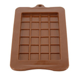 1pca 24 Cavity  Square Silicone Chocolate Molds