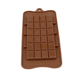 1pca 24 Cavity  Square Silicone Chocolate Molds